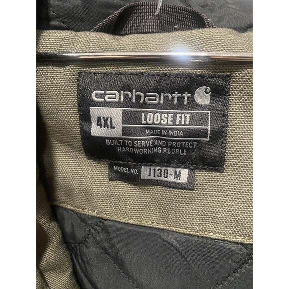 Carhartt Detroit Jacket 3M Insulated Mens Sz 4XL J130 Moss Green Gropcore - Picture 7 of 12